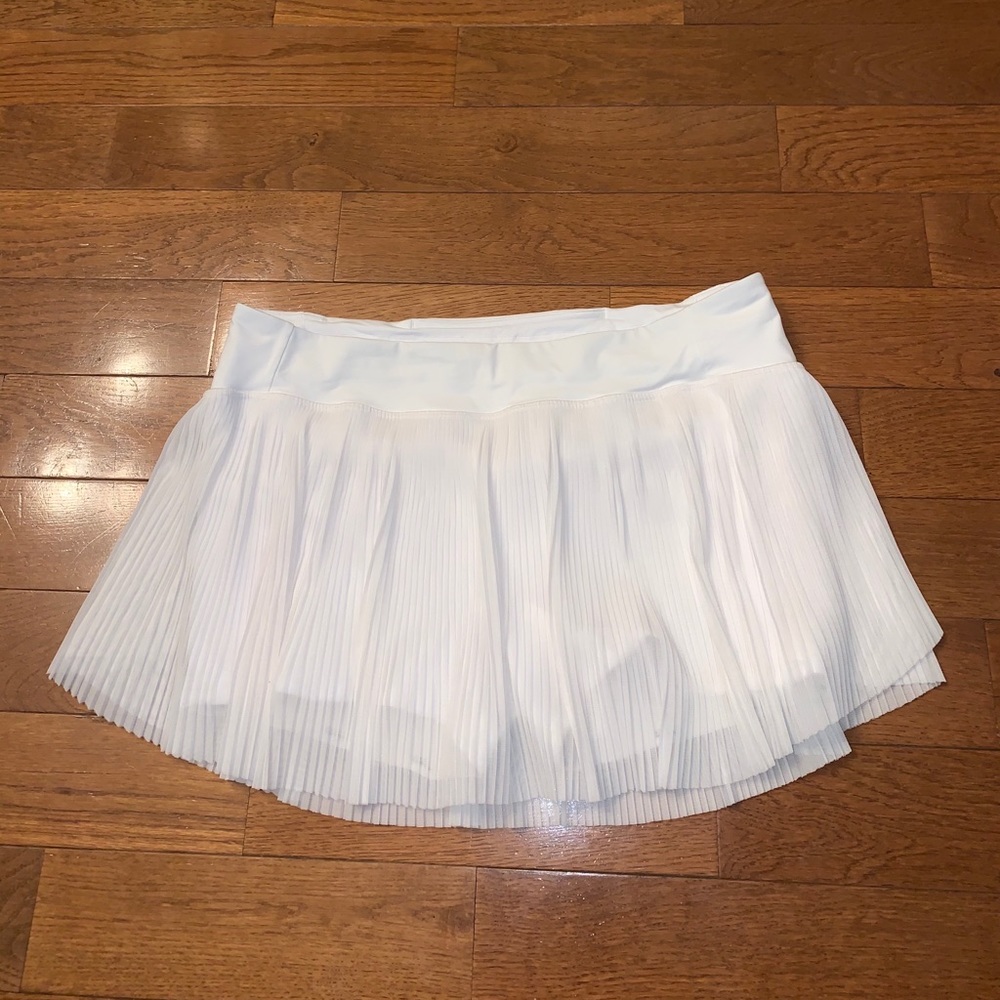 🔥Lululemon Just Pleat it Skirt-White-Pockets-10🔥